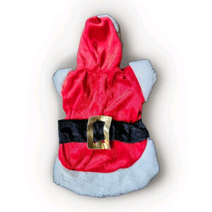 Quaker Pet Group Santa Costume Dog Outfit Christmas Size Small Red